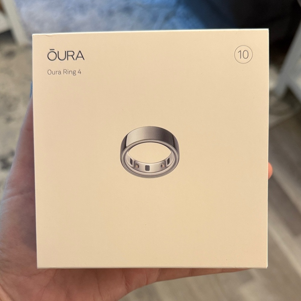 Brand New Oura Ring Gen 4 Silver size 10